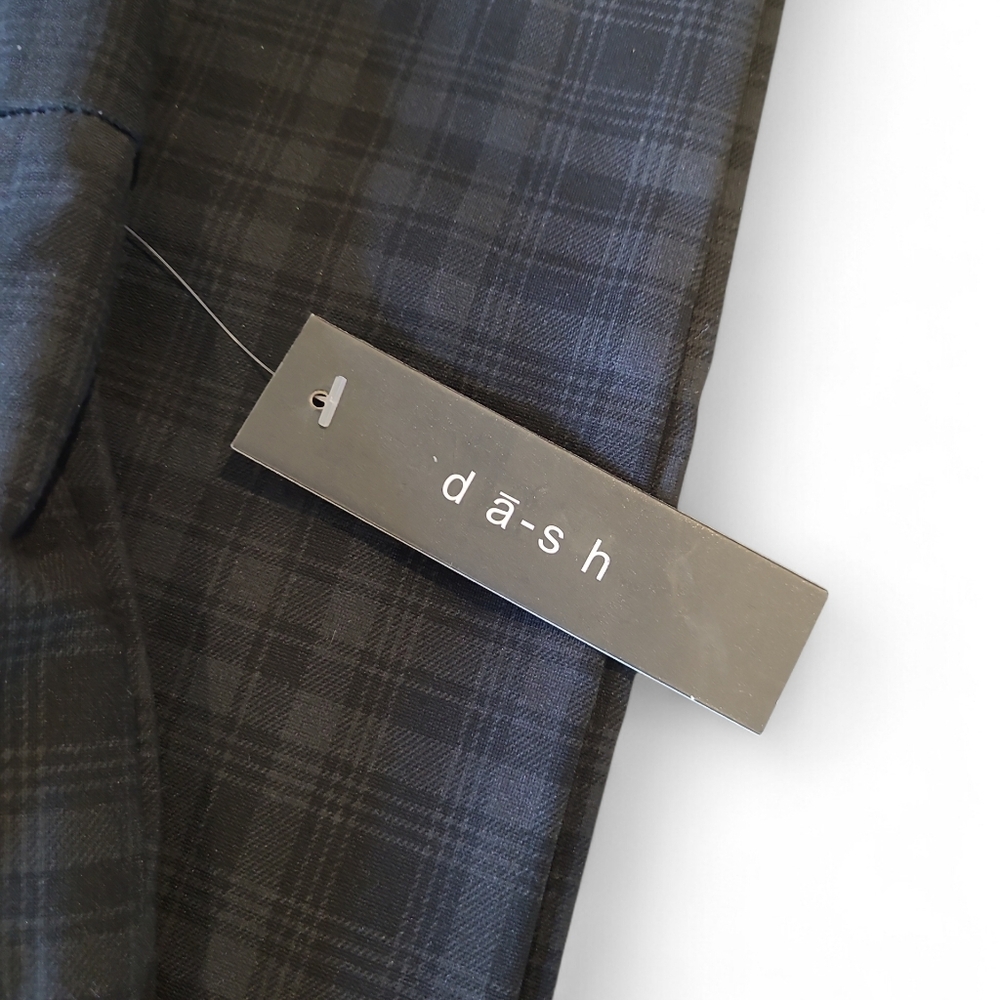 Women's Dash Ponte Plaid Leggings Black & Charcoal Med NWT's - Picture 9 of 13